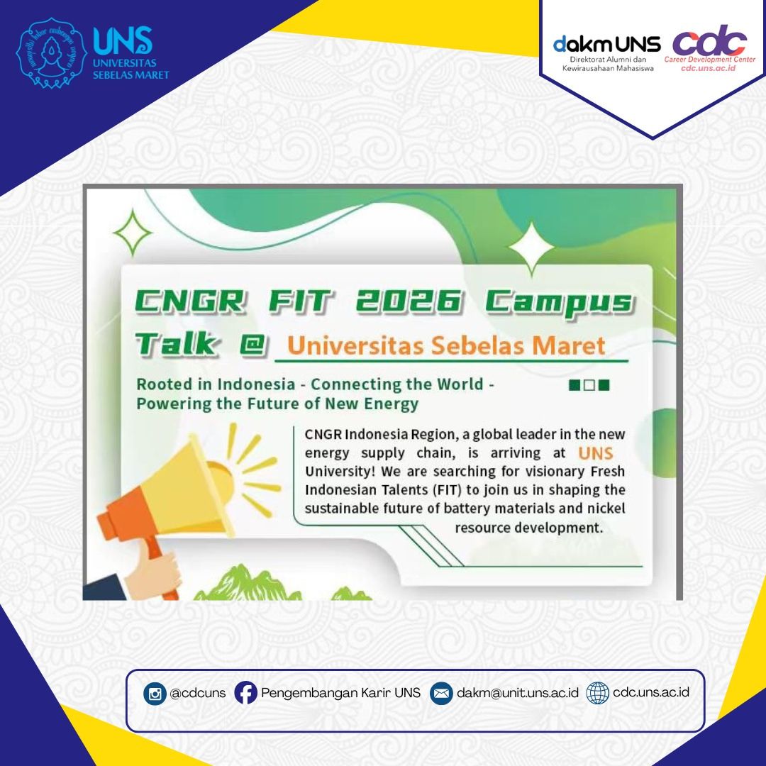 CNGR FIT 2026 Campus Talk @ Universitas Sebelas Maret