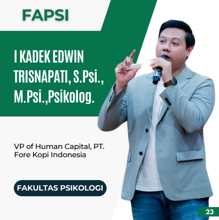 I Kadek Edwin Trisnapati, S.Psi., M.Psi., Psikolog.
