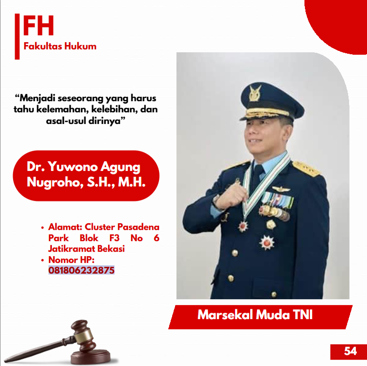 Dr. Yuwono AgungNugroho, S.H., M.H.