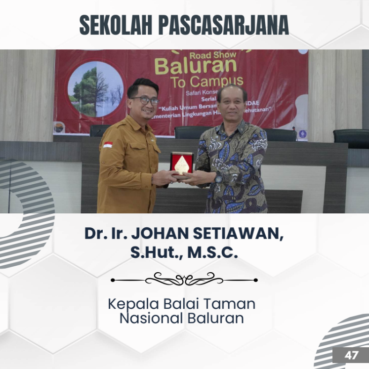 Dr. Ir. Johan Setiawan, S.Hut., M.S.C.